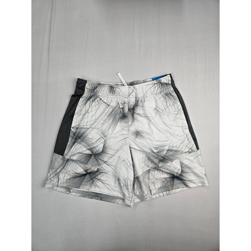 DSG Boys Knit Performance All Sport Shorts Pure White Streaks Size L 14-16 NWT - Picture 1 of 4